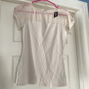 Express top beige NWT size XS